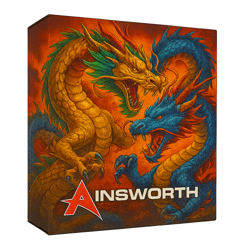 Asian mythology and battle dragons from Ainsworth