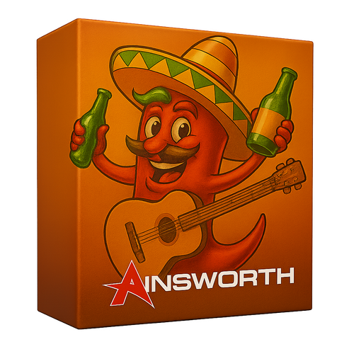 Mexican fiesta, humour and peppers by Ainsworth